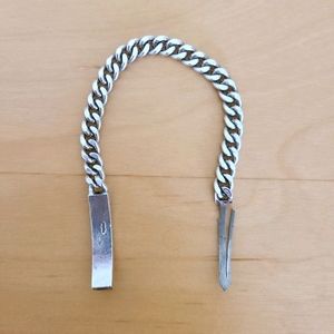 925 Sterling Silver Cuban Link Chain 7" Bracelet